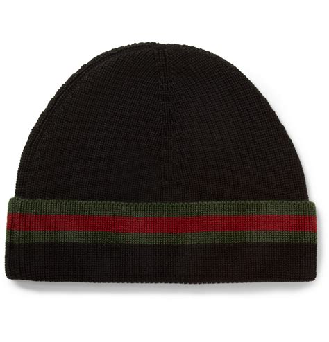 black striped gucci hat|all black gucci hat.